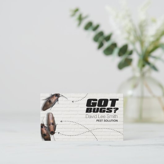 Pest-oplossing Visitekaartje (Staand voorkant)