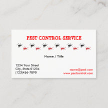 Pest Service Single Sided Visitekaartje