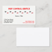 Pest Service Single Sided Visitekaartje (Voorkant / Achterkant)