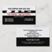 Pest Vermin Control Personaliseren Visitekaartje (Voorkant / Achterkant)