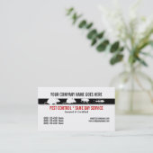 Pest Vermin Control Personaliseren Visitekaartje (Staand voorkant)