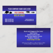 Pest Vermin Control Personaliseren Visitekaartje (Voorkant / Achterkant)