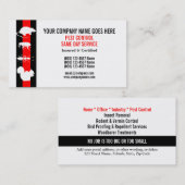 Pest Vermin Control Personaliseren Visitekaartje (Voorkant / Achterkant)