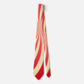 Pestal Yellow Red Striped - Necktie Stropdas (Voorkant)