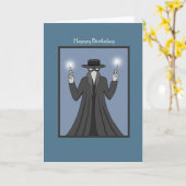 Pestarts met vaccinspuiten Happy Birthday Kaart (Gele Bloem)