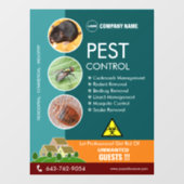 Pestbestrijdingsdiensten Ramensticker Raamsticker (Vel)