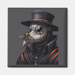 Pestdokter Gotische Cottagecore Mot Vluchtmasker O Magneet