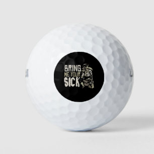Pestdokter Halloween Griezelen Gothisch Cadeau Golfballen