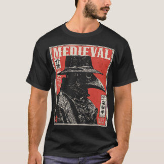 Pestdokter in het rood | Gotische middeleeuwse hor T-shirt