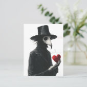 Pestdokter met een Hart Briefkaart (Staand voorkant)