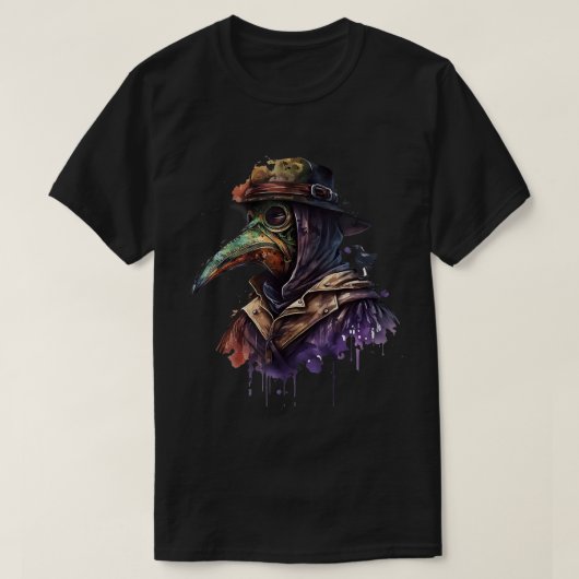 Pestdoktor Rabe - Mittelchange Steampunk Plague Do T-shirt (Design voorkant)