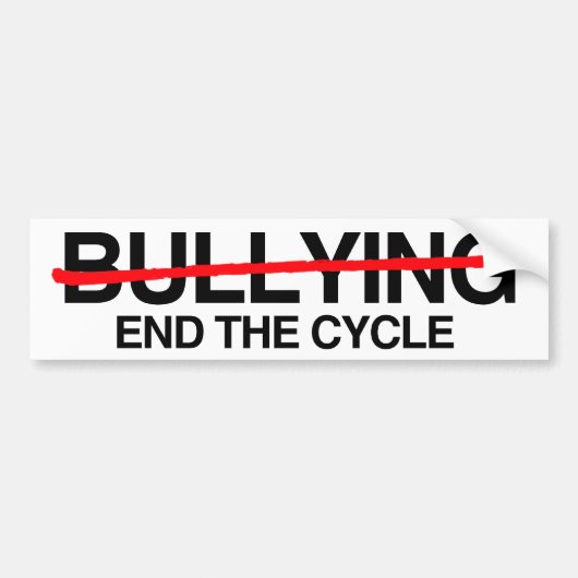 PESTEN STOP DE CYCLUS -.png Bumpersticker (Voorkant)