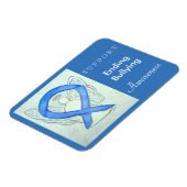 Pesten Stoppen Awareness Lint Engel Magneet (Linkerzijde)