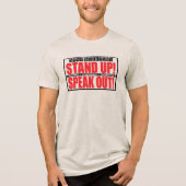 Pesten Stoppen - Sta Op, Praat Er Over Tri-Blend Shirt (Voorkant)