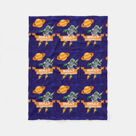 PESTEN VERDELGER, AQUI ESTAMOS Y NO NOS VAMOS FLEECE DEKEN (Voorkant)