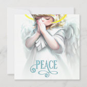 Pesten voor Peace Angel Feestdagenkaart (Voorkant)