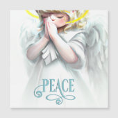 Pesten voor Peace Angel Holiday Magnetic (Voorkant)