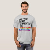 Pesten zal de regenboog niet rechtzetten t-shirt (Voorkant volledig)