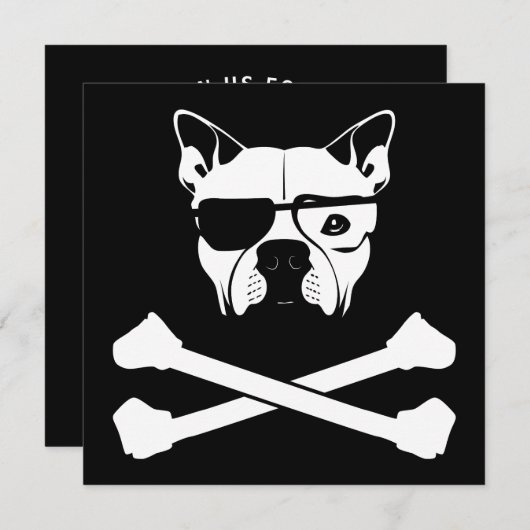 pestfokkerd en doodshoofden kaart (Voorkant / Achterkant)