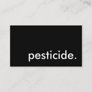 pesticide. visitekaartje