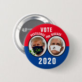 Pestilentie en ziekte 2020 ronde button 5,7 cm (Voorkant /achterkant)