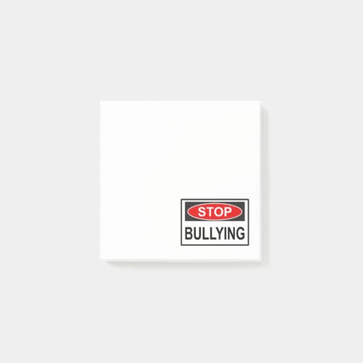 Pestkoppen Stoppen bord rood Post-it® Notes (Voorkant)