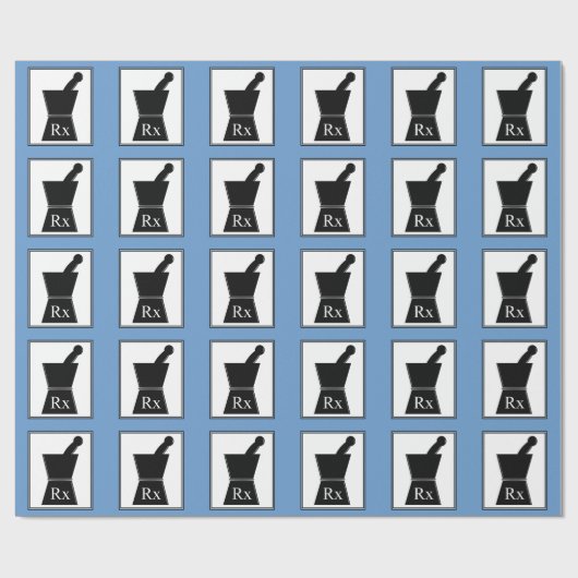 Pestle en mortar cadeaupapier (Vlak)