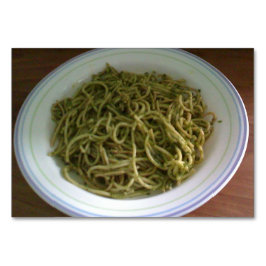 Pesto Basil Pasta Leeskaarten voor volwassenen Kaart