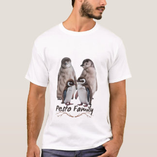 Pesto De Pinguïn Beroemde Vogel met Familie Essent T-shirt