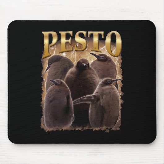 Pesto De Pinguïn Grappig Ba1 Muismat (Voorkant)
