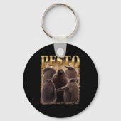 Pesto De Pinguïn Grappig Ba1 Sleutelhanger (Voorkant)