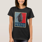 Pesto Penguin: Hope Poster Style Design T-shirt (Voorkant)