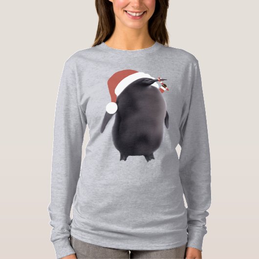 Pesto Penguin Kerstmis #1 T-shirt (Voorkant)