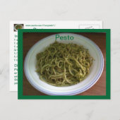 Pesto Recipe Briefkaarten (Voorkant / Achterkant)