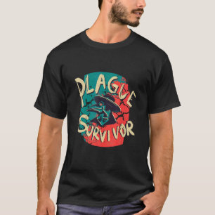 Pestoverlevende Pestdokter Middeleeuws Griezelig T-shirt