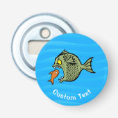 Pestviss flesopener button flesopener (Voorkant)