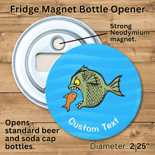 Pestviss flesopener button flesopener