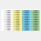 Pet1a persoonlijke naam en telefoonnummer, ijzerst labels (Vel)
