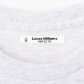 Pet1a persoonlijke naam en telefoonnummer, ijzerst labels (Aangebracht)