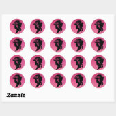Pet 18 roze ijs AH2010 Ronde Sticker (Vel)