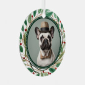 Pet 2 Photo 1st Christmas  Metalen Ornament (Voorkant Rechts)