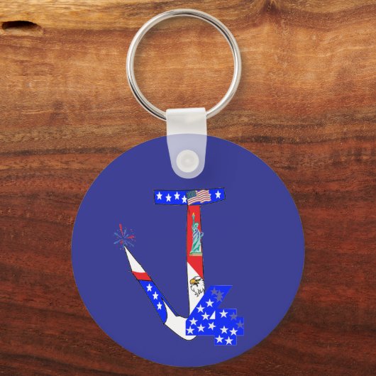 Pet - 4 juli sleutelhanger (Voorkant)