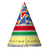 PET ABC_LETTERS_Mooi_BLUE_BLACK_GRAY Partij Feesthoedjes (Achterkant)