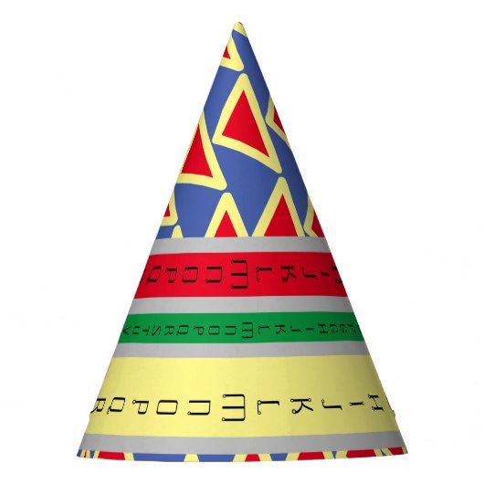 PET ABC_LETTERS_Mooi_BLUE_BLACK_GRAY Partij Feesthoedjes (Voorkant)