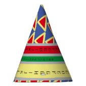 PET ABC_LETTERS_Mooi_BLUE_BLACK_GRAY Partij Feesthoedjes (Rechts)