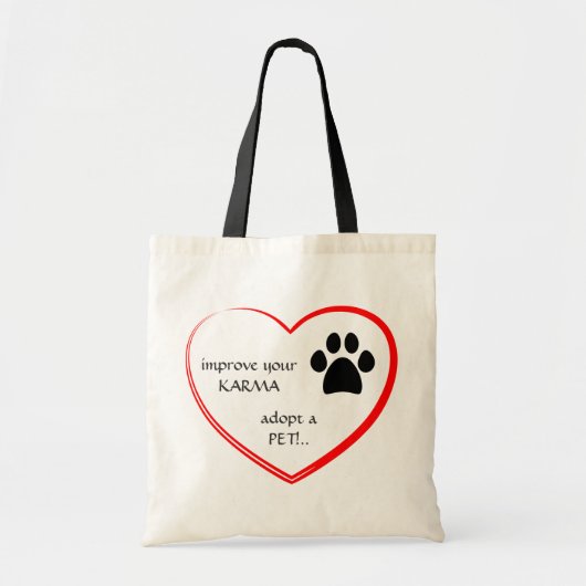Pet Adoption Bag Tote Bag (Voorkant)
