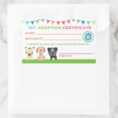 Pet Adoption Certificate Sticker (Tas)