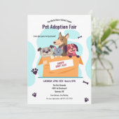 Pet Adoption Fair Kaart (Staand voorkant)
