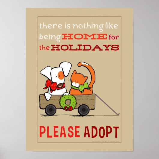 Pet Adoption Patch in Rusty Home voor Kerstmis Poster (Voorkant)