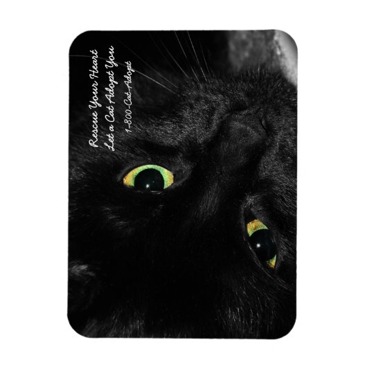 Pet Adoption Rescue Uw Hart Adopteer een Zwarte Ka Magneet (Verticaal)